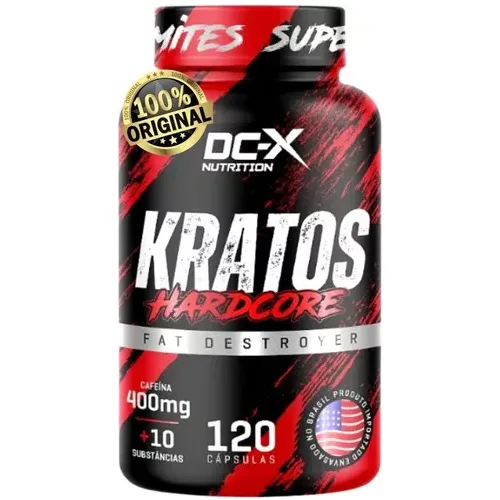 Kratos Hardcore Dcx Nutrtiion - Nova Fórmula 120 Capsulas
