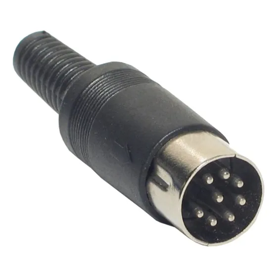 Conector Plug Din 8 Pinos Rabicho Macho 270g 5 Peças