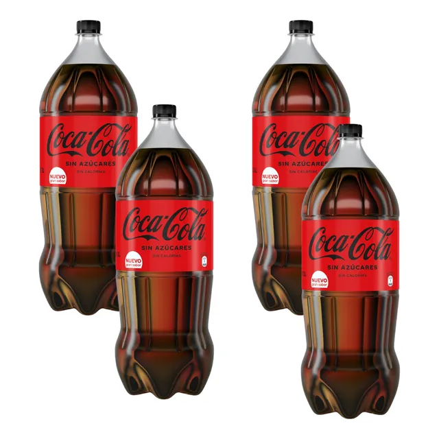 Refresco Coca - Cola Sin Azúcar 3 Litros Funda X4