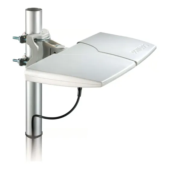 Antena Digital Amplificada Uhf 22db Philips Sdv8625t55 Bege