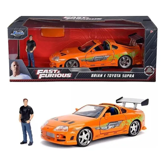 Auto Coleccion Toyota Supra Rápidos Y Furiosos + Brian 1/24