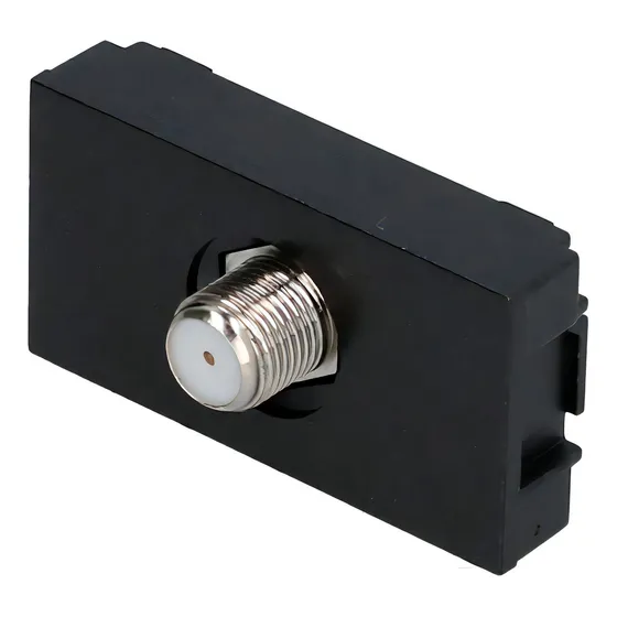 Toma Para Tv 1/3, Línea Premium, Color Negro Surtek