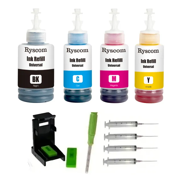 Kit De Rcarga marca Ryscom para Impresora Y Multifuncional Compatible Con Canon Pixma Ts3522 Para Cartucos 275 276 Para Impresora Píxma Ts3522 Mg 2522 Mg2520 Ts3350 245xl Y 246 Xl Ts202