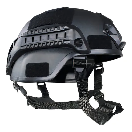 Rack & Pack Casco Tactico Militar Balistico Ajustable Para Airsoft Gotcha Paintball Soporte Para Camara Deportiva Rieles Laterales Casco De Protección Rapida Abs Almohadillas Interiores Color Negro