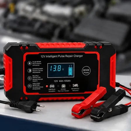 Carregador Bateria Automotiva Moto 12v 6a Inteligente Bivolt