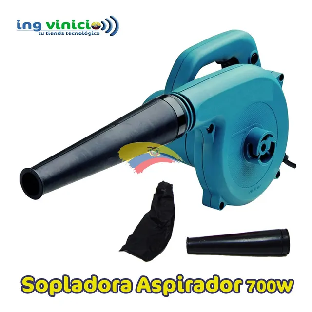 Sopladora Y Aspiradora De 700w Velocidad Regulable Bolso 