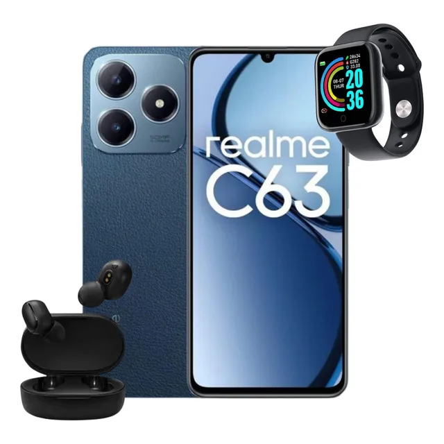 Celular Realme C63 Dual Sim (8/256) Nfc + Brinde:fone