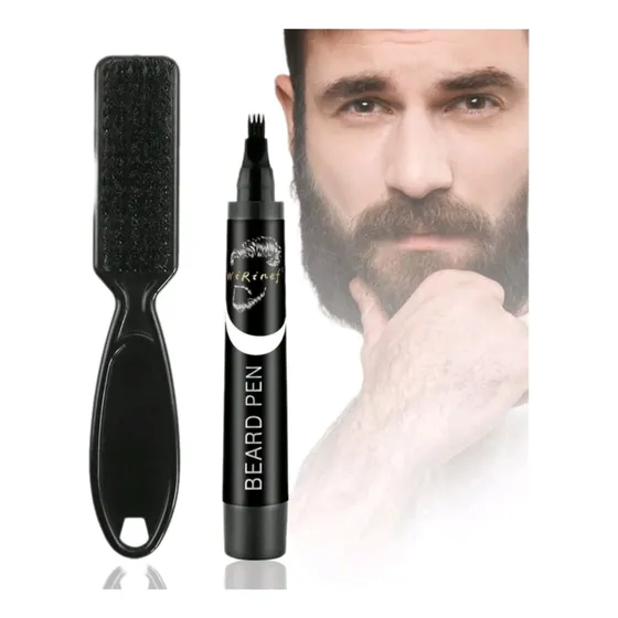Kit De Lápiz Relleno Barba Con Peine