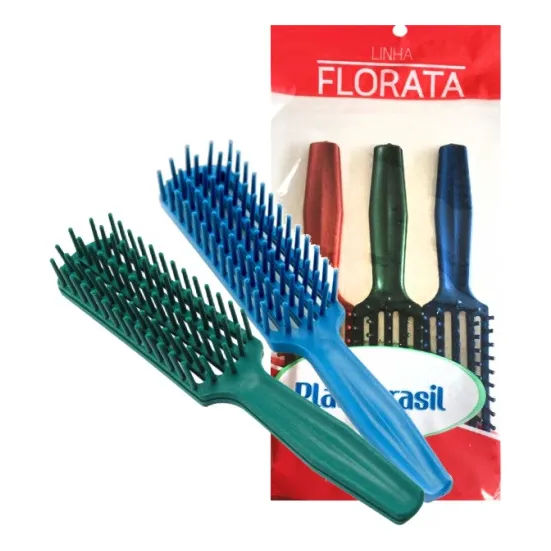 2 Escovas De Cabelo Modelo Jacaré Cores Sortidas/tipo Avon