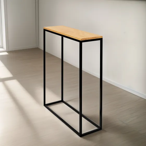 Mesa Auxiliar Minimalista Recibidor En Acero Mesa Decorativa