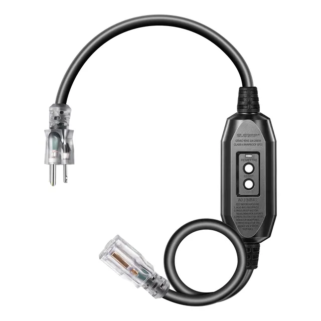 Cable De Extensión Gfci Automático Para Exteriores 3 Pies Re