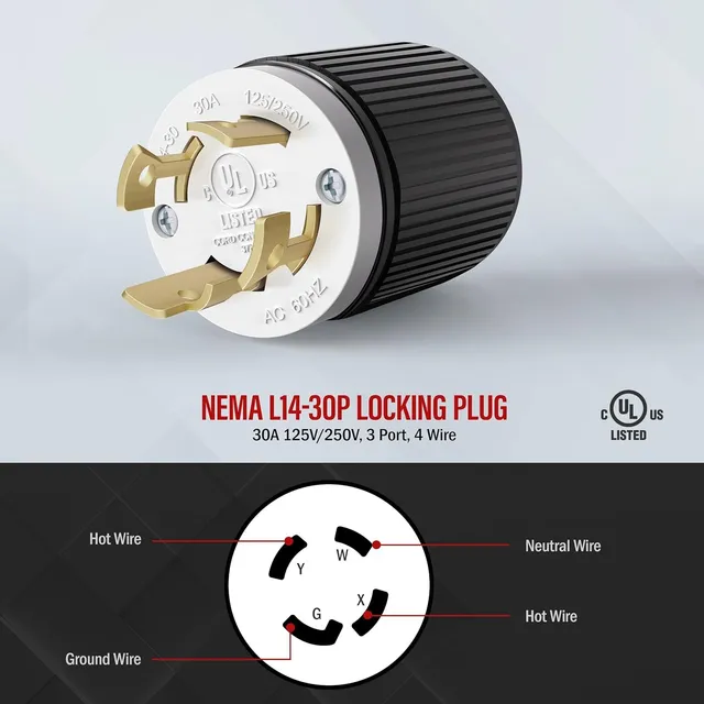 Enchufe Para Planta Eléctrica 110/250v 30 A 