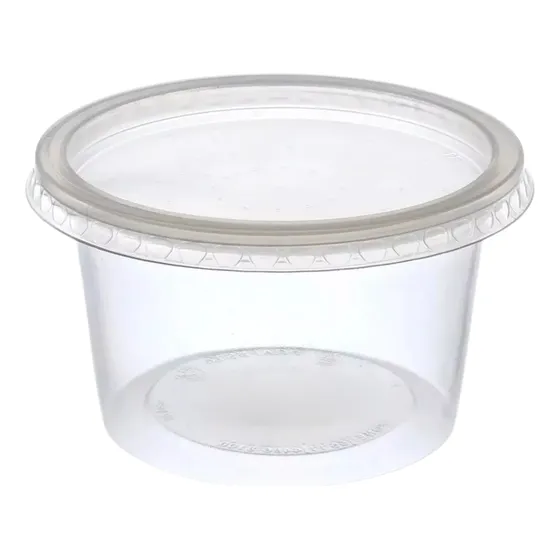 Pote Plastico Redondo Com Tampa 250 Ml  C/25unid Mais Barato