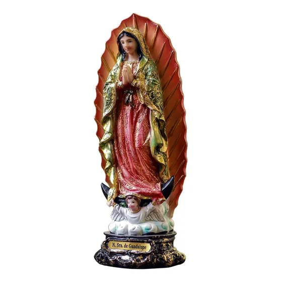 Imagem Nossa Senhora De Guadalupe 20cm Resina