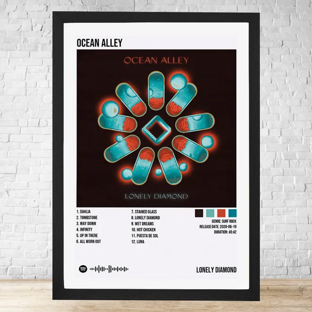 Cuadro Ocean Alley Lonely Diamond 30x40 Cm C185