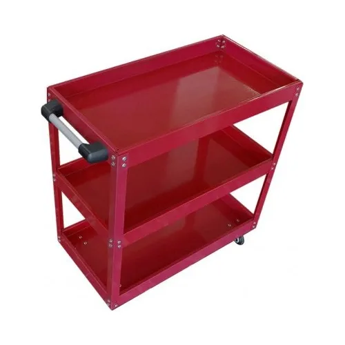 Carro Metálico Mecánico 3 Bandejas Grande Fuerte 70x36x76 Cm