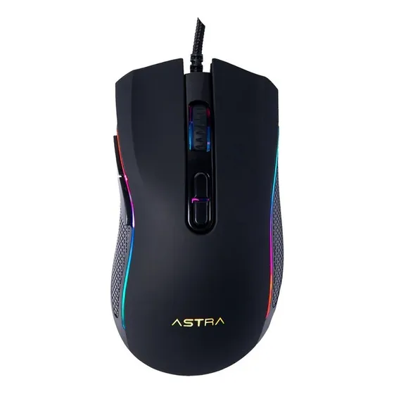 Mouse Astra Alámbrico Gaming Usb 7 Botones Con Luz