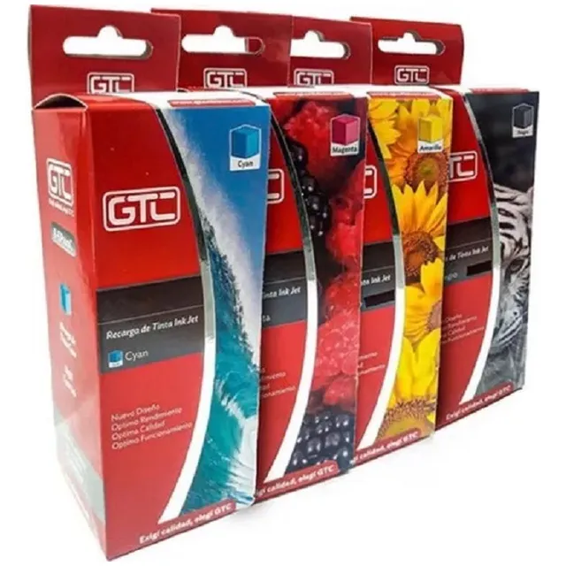 4 Tintas Gtc  Compatible Con Gtc664 L200 L210 L220 L355 L375