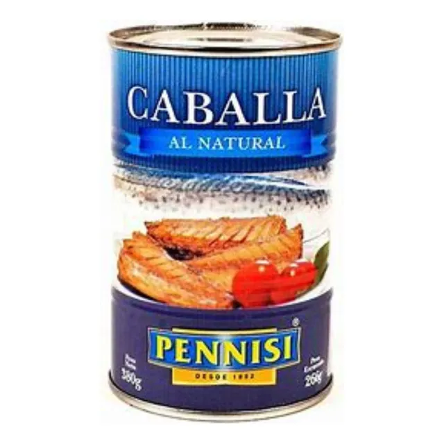 Caballa Al Natural Pennisi 380gr X12 Unidades Mis Alas