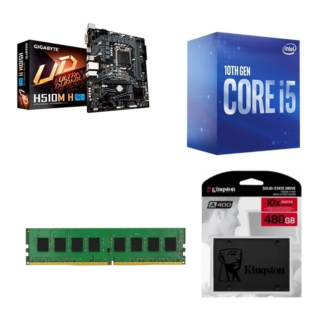 Kit Actualización Intel Core I5 10400 H510 Ram 8gb 480gb Kt