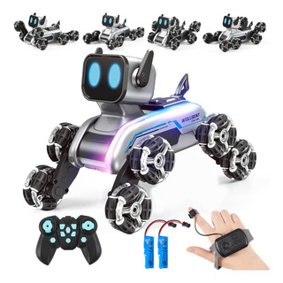 Perro Robot Control Remoto Todo Terreno 360°con Luces/música Perro Robot Control Remoto Todo Terreno 360°con Luces/música