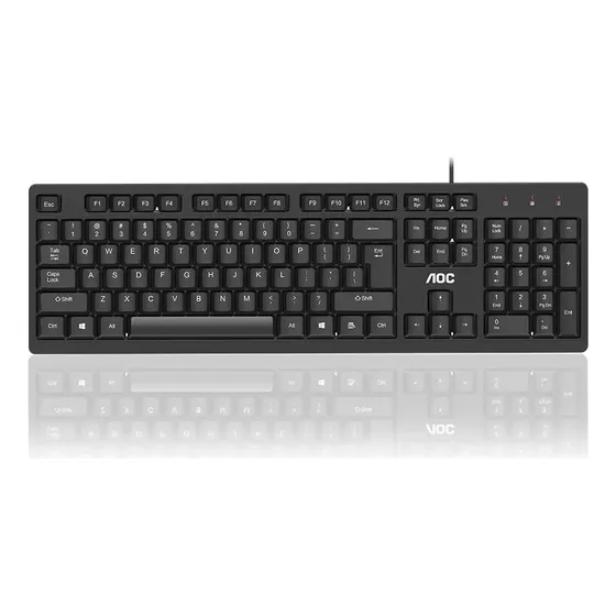 Teclado Único Force Magnesium K15 - Aoc Kb161 Com Fio Único