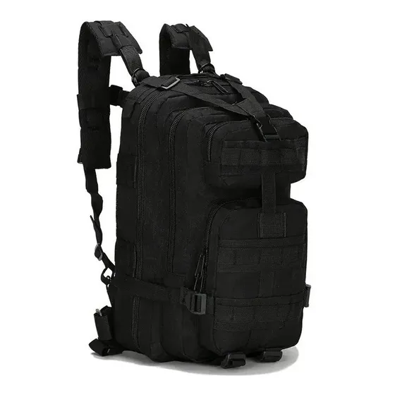Mochila Tática Assalt Militar 30litros Reforçada Impermeável Cor Preta