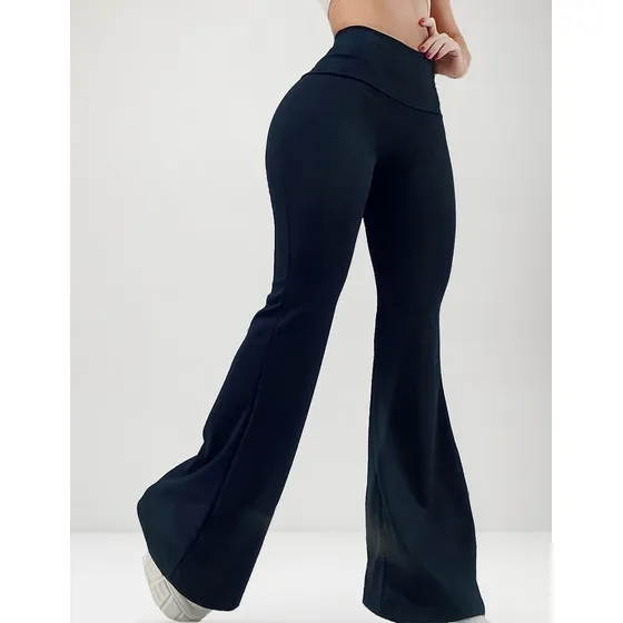 Calzas Pata De Elefante Flare Pants Moda Mujer