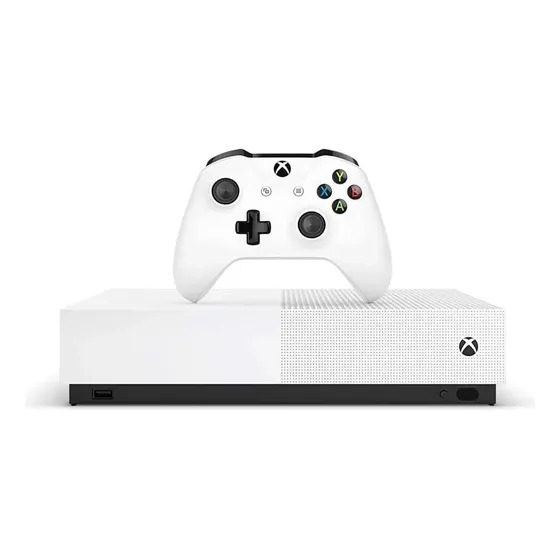 Microsoft Xbox One S 1tb All-digital Cor Branco 1 Controle + 1 Quadro Decorativo Branco (Recondicionado)
