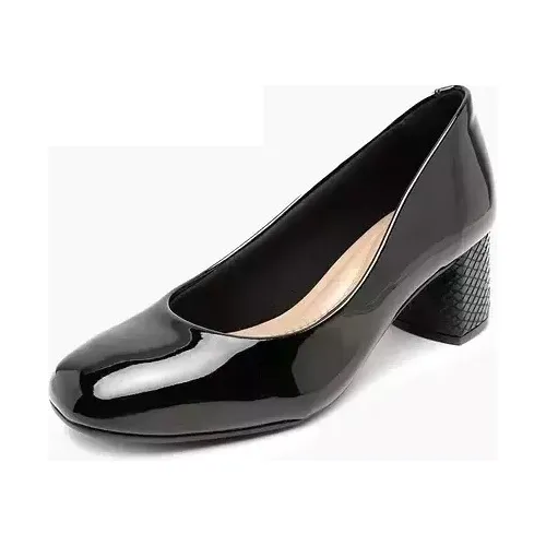 Zapatos Charol Brasileños Beira Rio Tacon Ancho 6 Cm Cod 53
