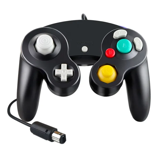 Control Alámbrico Para Nintendo Gamecube Ngc Negro