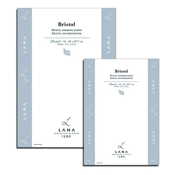 Kit Blocos Lana Bristol A3 E A4 250g/m2 20 Folhas Cada
