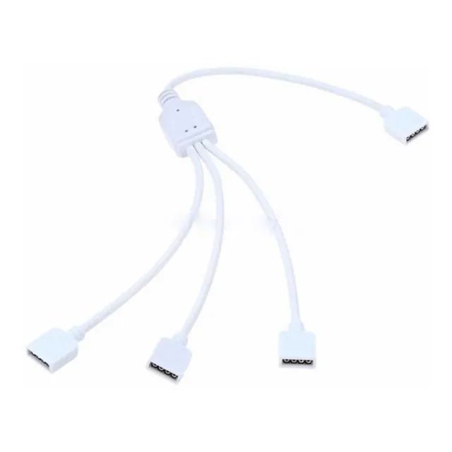 Conector Hembra 1 A 3 Adaptador Para Cintas Led Rgb 5050