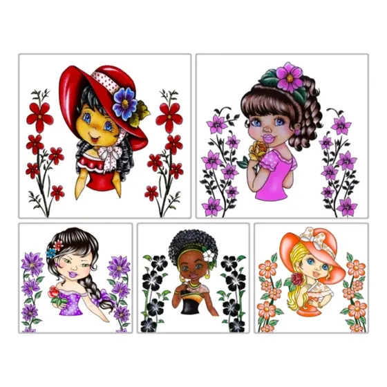Kit 10 Panos De Prato Boneca Misto 73x50  Nova Era Premium