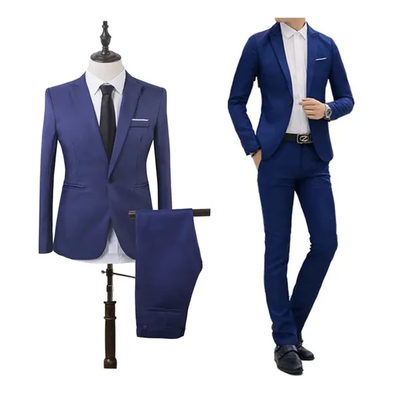 Traje Hombre Formal Casual De Dos Piezas Para Ajustar