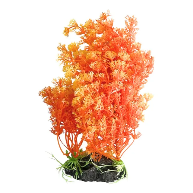 Planta Artificial Frondosa 20cm Para Acuario. (1222)