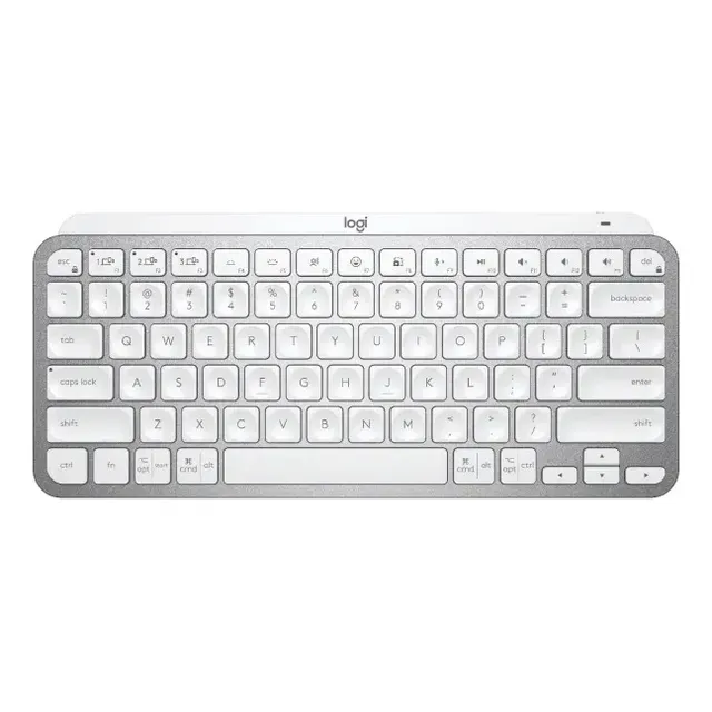 Teclado Sem Fio Logitech Mx Keys Mini Cinza Claro Cinza-pálido...