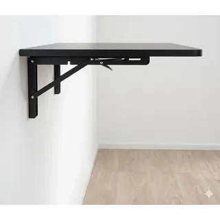 Mesa Para Estudo Dobrável 90x40 Retrátil Moderna Preto Preto