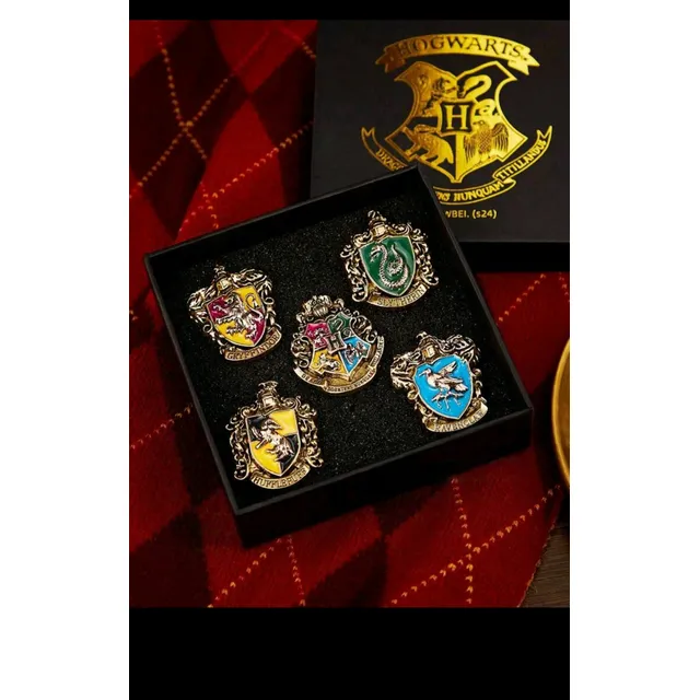Harry Potter Set De Broches Pines Casa Hogwarts