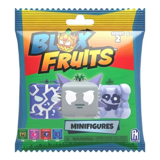 1 Mini Figura Blox Fruits De La Serie 2 Al Azar + Código