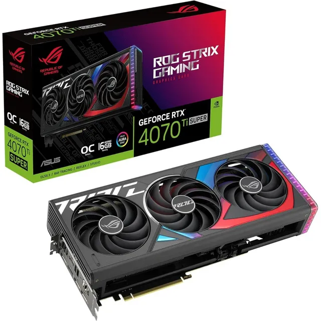 Asus Rog Strix Geforce Rtx 4070 Ti Super, Gddr6x, Oc Edition