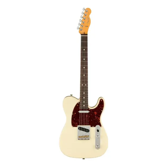 Guitarra eléctrica Fender American Professional II Telecaster de aliso olympic white brillante con diapasón de palo de rosa | Cuotas sin interés