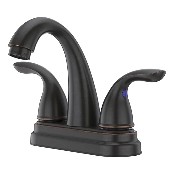 Grifo Para Lavabo Baño Centro 4  2 Asa 3 Agujero Acabado