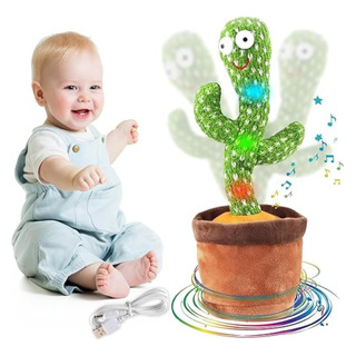 Peluche Juguete Cactus Bailarín Bebé Felpa Niños Recargable Peluche Juguete Cactus Bailarín Bebé Felpa Niños Recargable