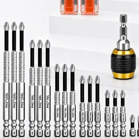Kit 18 Ponta Bits Magnéticas K5 Ph2 Parafusadeira