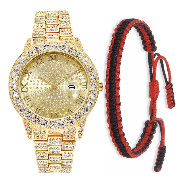 Senrud Hombres De Lujo Mujeres Hip Hop Full Diamonds Gc8kc