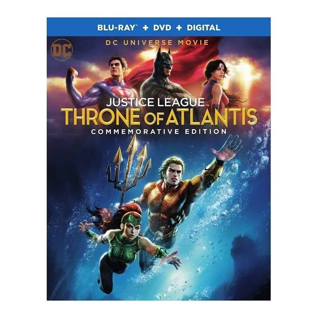 Blu Ray Justice League Throne Atlantis Com Edition Dvd Dc 