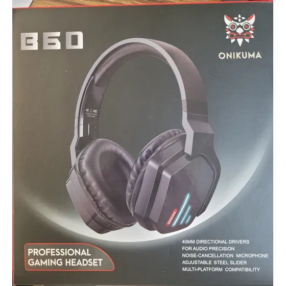Auriculares Onikuma B60 Gaming - Negro