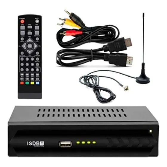 Conversor De Tv Sinal Analógico Para Digital  Hdtv C/ Antena