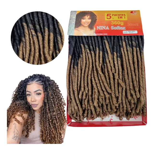  Cabelo Nina Softex Original Pacotão 1 Pacote Faz Uma Cabeça